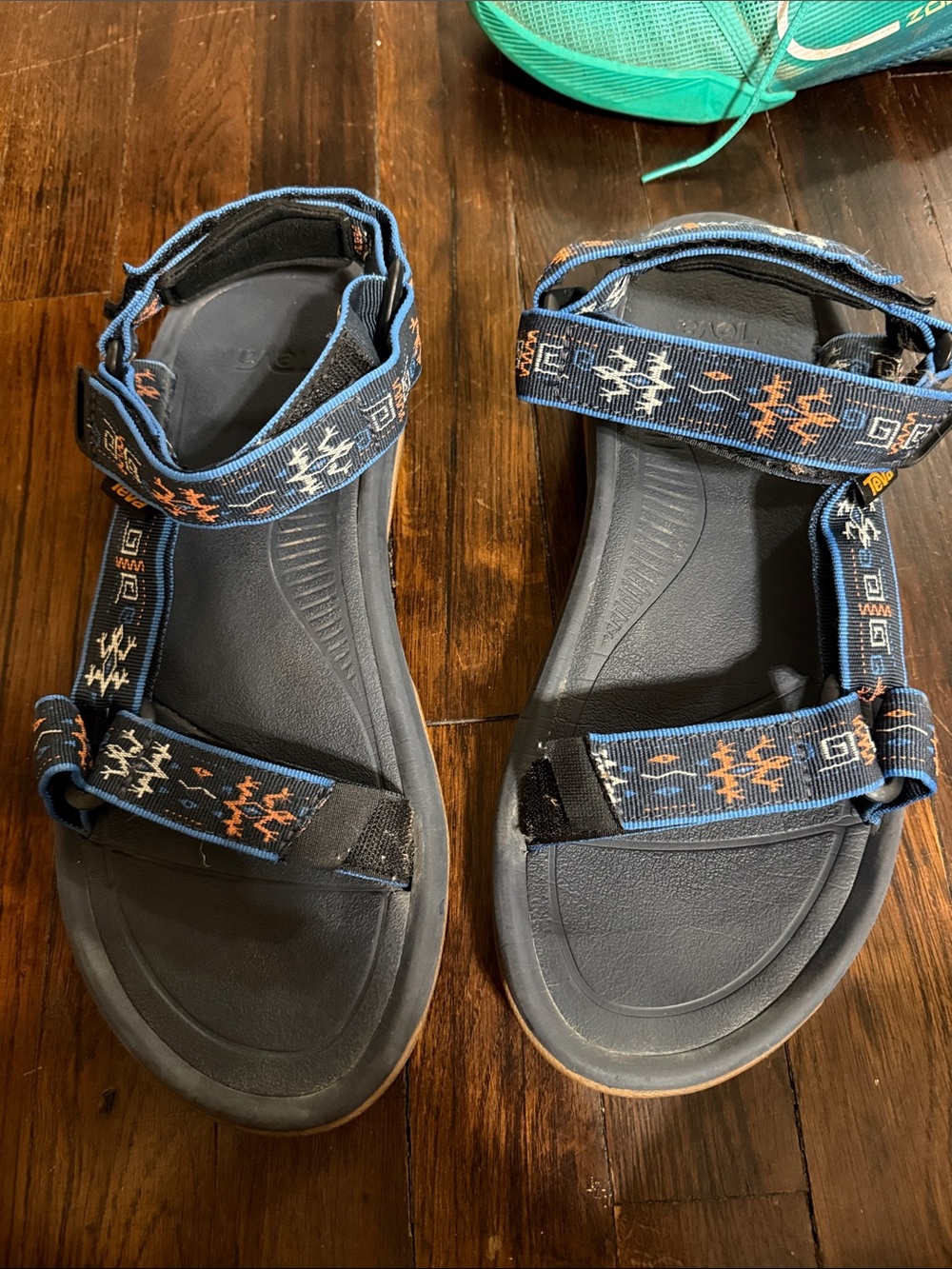 Teva Blue Patterned Strap Sandals - Outdoor Comfort